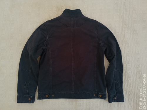 *WOW* Mens Springfield Stylish Navy Blue Lightweight Cotton Jacket Parka Coat L - Picture 9 of 24