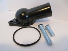Sbc Bbc Chevy 15deg Black Water Neck Thermostat Housing 265-327-350 4549229bk