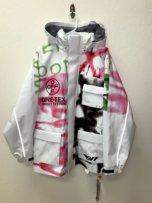 Off-White Goretex White Graffiti Ski Jacket | eBay Off-White Goretex White Graffiti Ski Jacket | eBay
