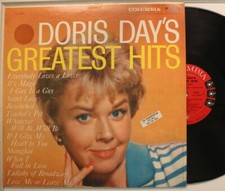 Doris Day Lp Greatest Hits 1958 On Columbia - Vg  To Nm / Vg  Promo Sticker