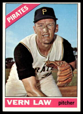 1966 Topps #15 Vern Law Pittsburgh Pirates NM-MT or Better