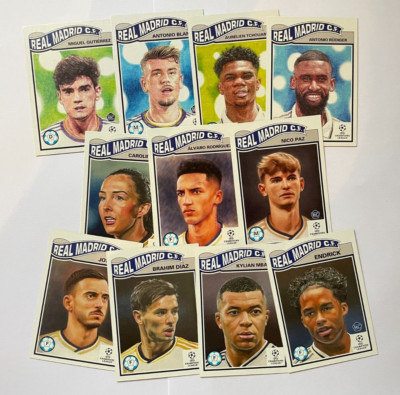 Topps UCL Living Set Champions League Real Madrid choose Rookie