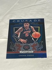 Chuma Okeke 2019-20 Panini Prizm Draft Picks Blue Crusade RC #37 Auburn Tigers