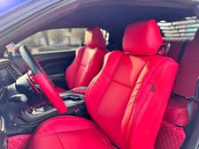 Motoptes Leather Custom Fit 5 Seat Covers For 2015-2023 Dodge Challenger