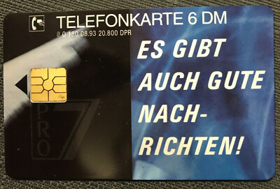 O 180 08.93 6 DM there is also good news on Pro7 20800 Ex. New***Mint***