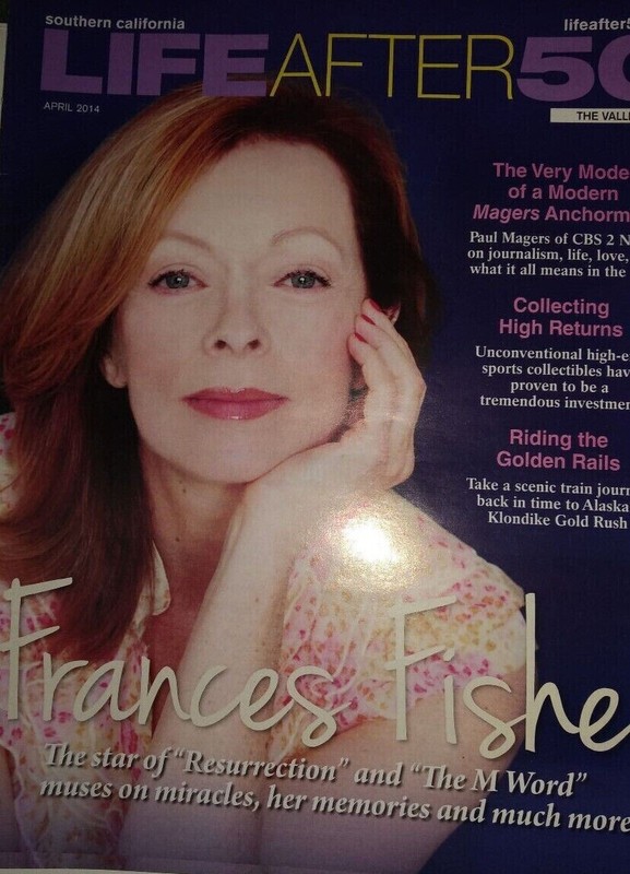 LIFE AFTER 50 MAGAZINE FRANCIS FISHER COVER APRIL 2014 OUT OF PRINT