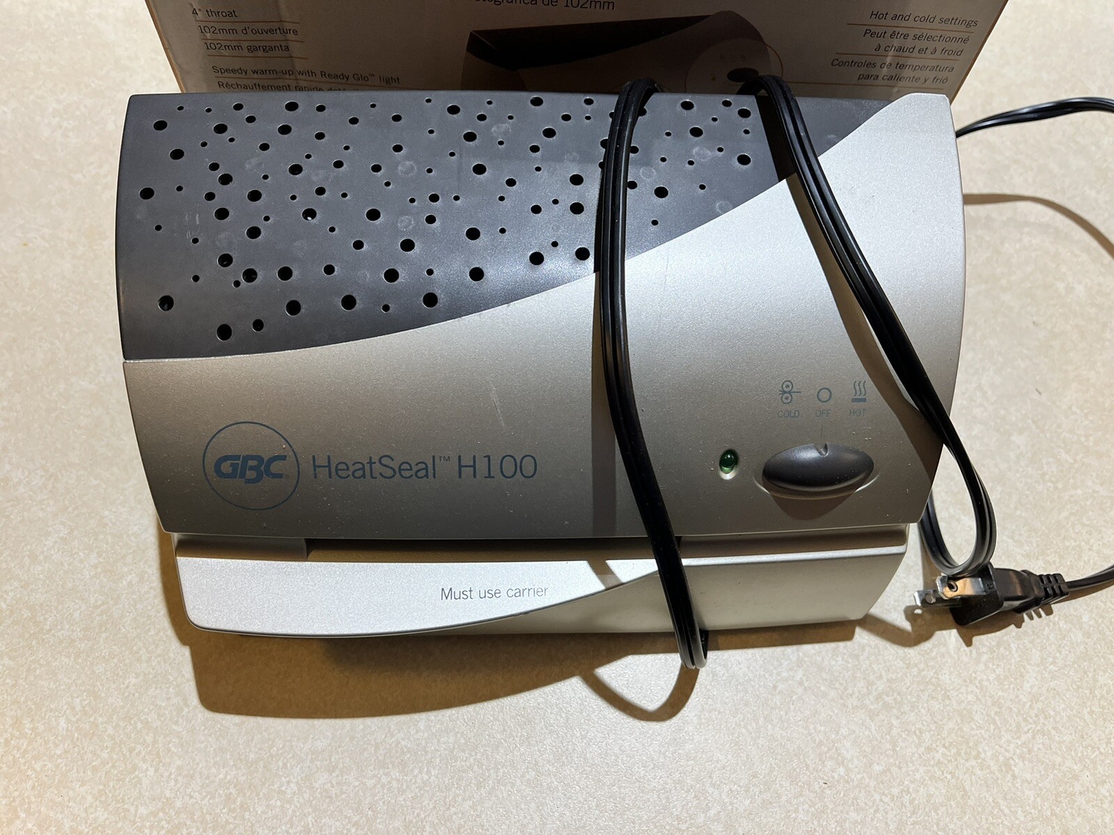 GBC Heat Seal H100 4in ID Photo Hot or Cold Laminator Heatseal 1701280