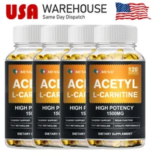 L-Carnitine Capsuels,1500mg,High Potency Supports Energy Production Supplement