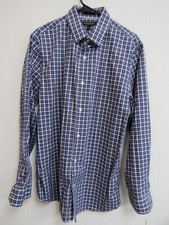 Banana Republic Slim Fit Multicolor Checked Long Sleeve Button-Up Shirt Large