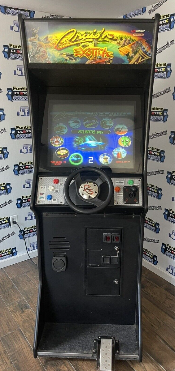 Cruisn Exotica Arcade Upright Driving Racing Video Game Machine | eBay