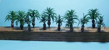 Small Model Bottle Palm Trees for Multi Scale Use-12 Pieces total in 2 Sizes