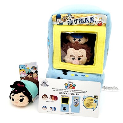 Disney Tsum Tsum Wreck It Ralph Fix It Felix With Arcade Cabinet  Vanellope