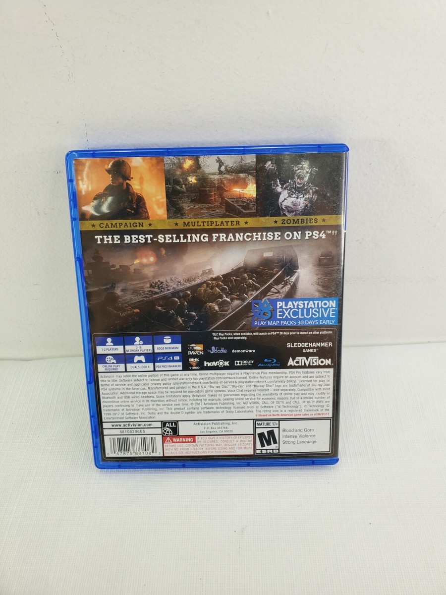 CALL OF DUTY: WWII WORLD WAR 2 COMPLETE GAME PS4 (Sony
