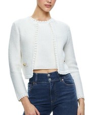 Alice and Olivia Scalloped Knit Jacket size M