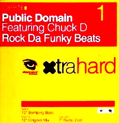 12'' - PUBLIC DOMAIN FEAT. CHUCK D - ROCK DA FUNKY BEATS (HARD HOUSE) MINT, NUEVO