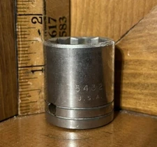 PROTO Professional • 5432 • 1" • 12 Point • 1/2" Drive Shallow Socket USA * EX