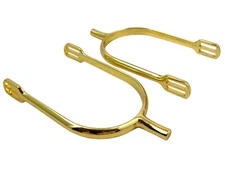 🌟2x Gold POW Army Cavalry Trooper Combat Spur Ride Equestrian Horse Riding