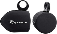 RWBC80 Neoprene Covers for 8" Marine Wakeboard Tower Speakers, Water-Resistant,