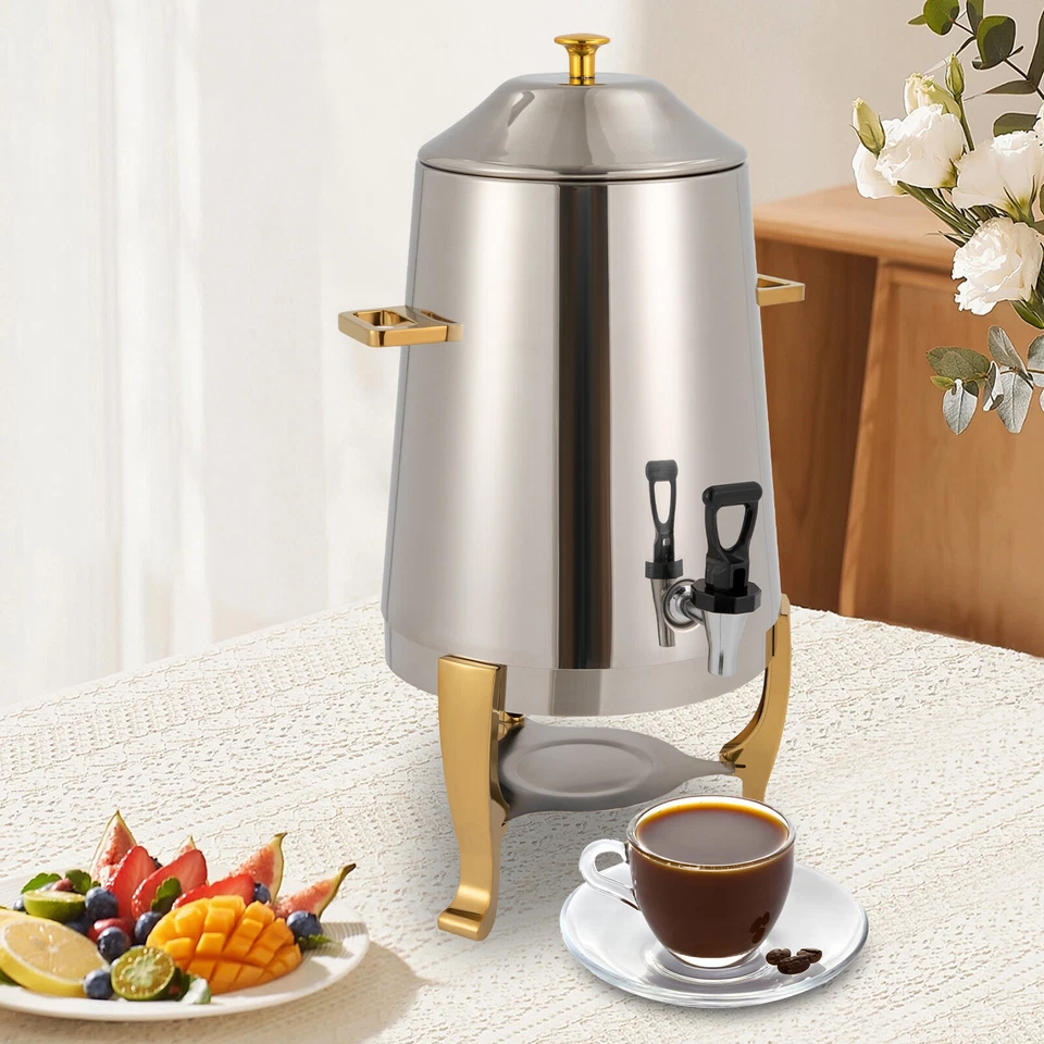 Máquina de chocolate caliente eléctrica dispensador de bebidas urna chafer café máquina 13L/3,43Gal Foto 3 de 4