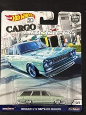 Hot Wheels Car Culture Cargo Carriers Nissan C10 Skyline Wagon 4/5 2018 50th