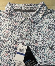 Callaway Golf Shirt Opti Dri Golf Party Lounge 50 UPF Mens XL NWT 78