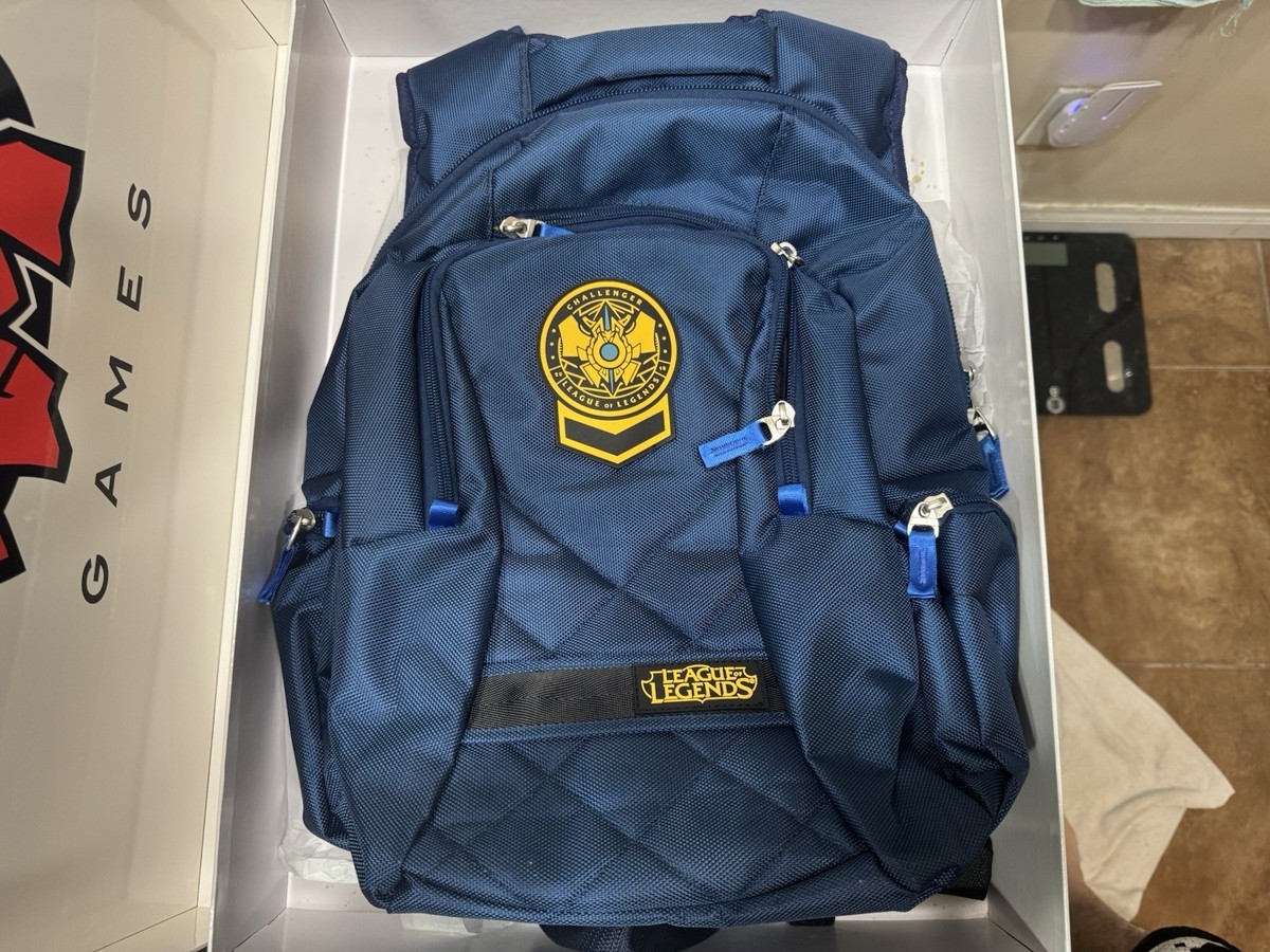 League Of Legends Challenger Backpack 2018 Season 8 Blue Riot