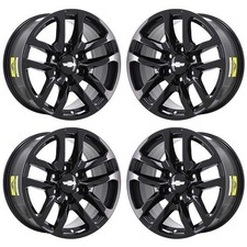 18" Chevrolet Silverado 1500 Gloss Black Exchange Wheels Rims Factory OEM 591...