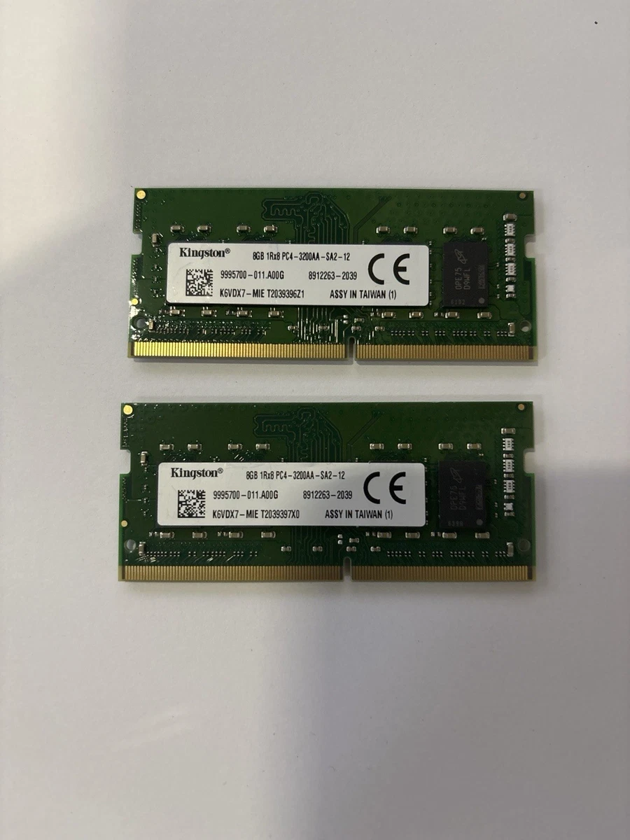 Kingston DDR4 SDRAM 8 GB Capacity per Module Memory (RAM) for sale