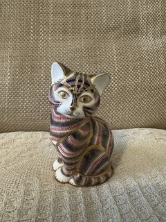 Royal Crown Derby Katze Briefbeschwerer