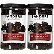 2 X Sanders Dark Chocolate Sea Salt Caramels ...