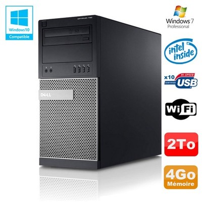 PC Tour Dell Optiplex 790 Intel G630 2,7Ghz 4GB Festplatte 2000GB DVD WIFI Win 7