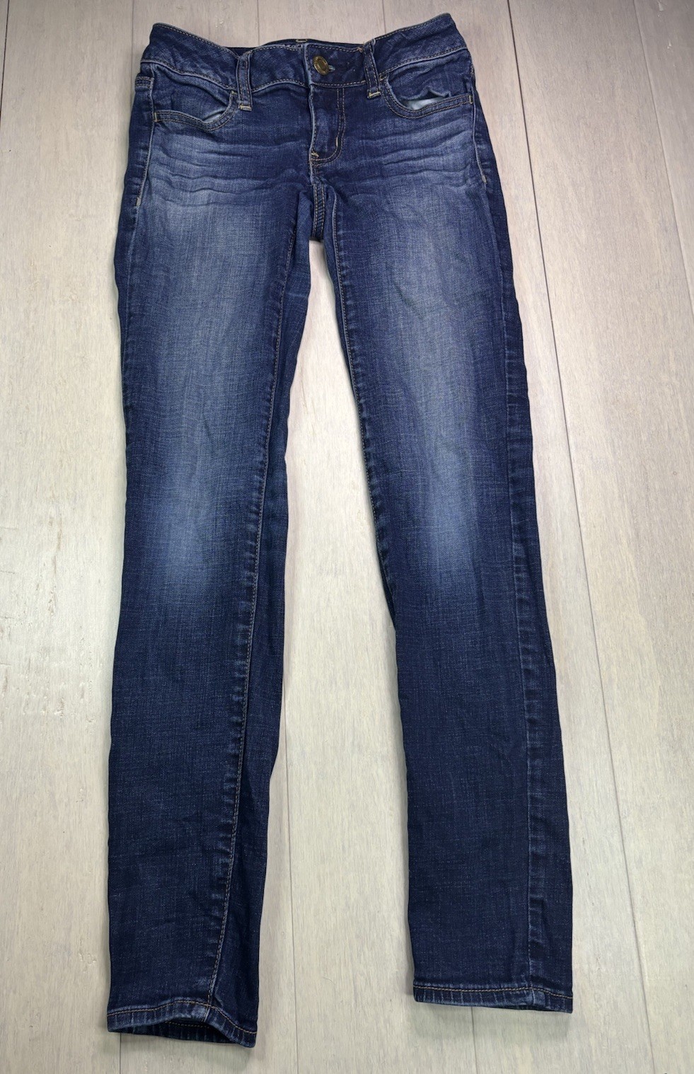 American Eagle Outfitters Jegging Slim Jeans Medium Wash Denim Stretch Women