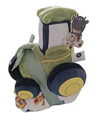 Great for kidsEaster/Birthdays etc Plush 11"Tractor/Throw blanket set 40x50-