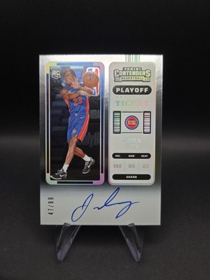 2022 Panini Contenders Jaden Ivey Playoff Ticket on card Auto /99 RC #101 SSP