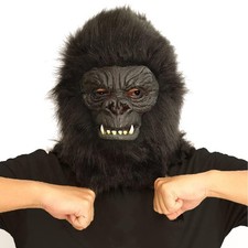 Animal Gorilla Head Mask Ape Novelty Halloween Dressing Up Costume For Black