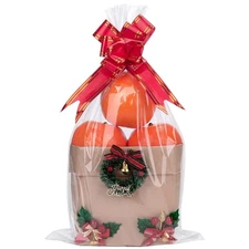 Awpeye 100 PCS Clear Cello Cellophane Treat Bags Good For Pastry, Bakery, Coo...