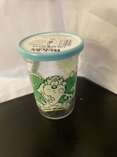 Looney Tunes TAZ Collector Series Welch’s Jelly Glass Jar Number 5 Of 12 Scenes