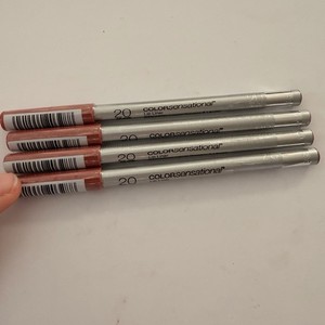 Maybelline ColorSensational Lip Liner Pencil Shade 20 Nude Lot of 4