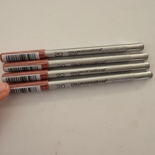 Maybelline ColorSensational Lip Liner Pencil Shade 20 Nude Lot of 4