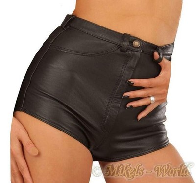Ledapol - Short Tight Genuine Leather Ladies Hot Pants in Various Colours