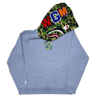 [L] DS Bape ABC Camo Pullover Shark Hoodie