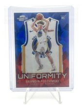 2023-24 Contenders Optic Brandin Podziemski Uniformity Red Ice RC #'ed 97/175