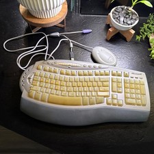 Microsoft Wireless Comfort Keyboard 1.0A Model 1045 Ergonomic  Desktop Receiver