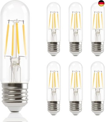 6er pack Glühbirne E27 LED Warmweiss - T30 LED Lampe 4W Edison Vintage Leuchtmit