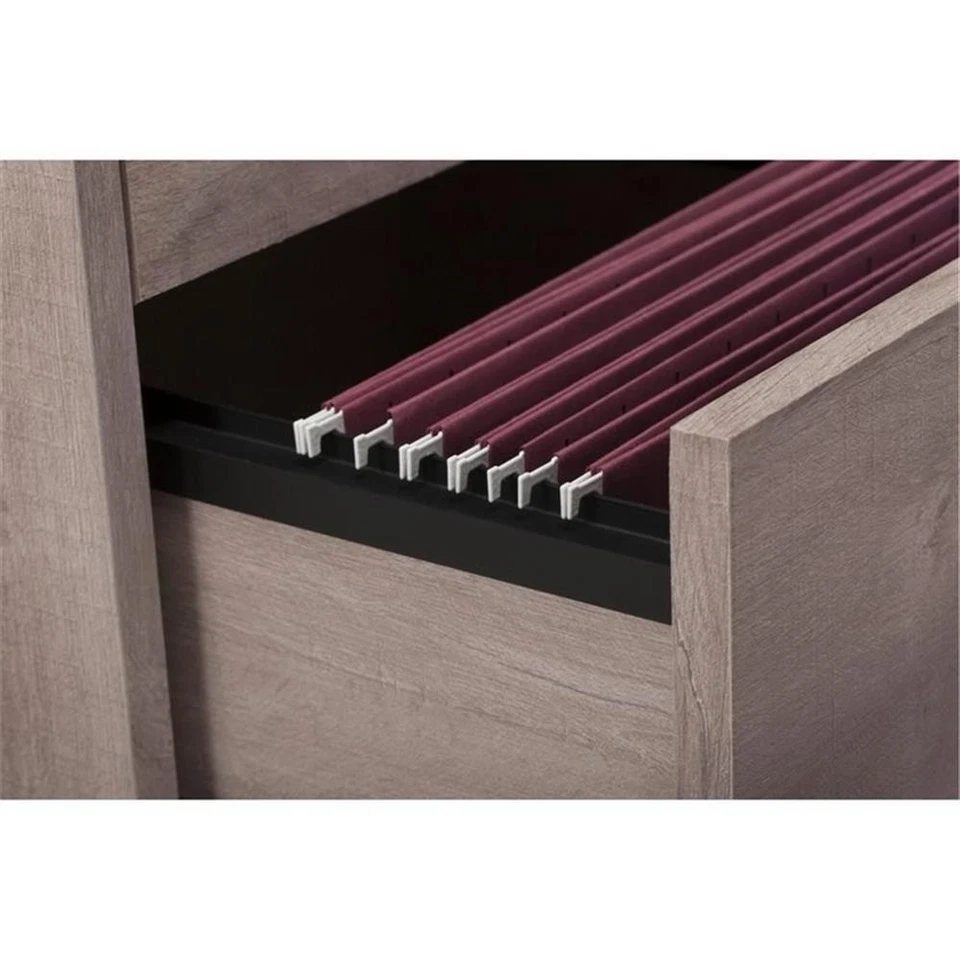 Bush Furniture Key West 48W Escritorio 3 Piezas Oficina Suite en Gris Foto 3 de 4