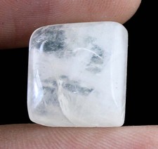 8.95 Karat Naturweiß Mondstein 13 X 12 MM Quadrat Cabochon Juwelen Zertifiziert