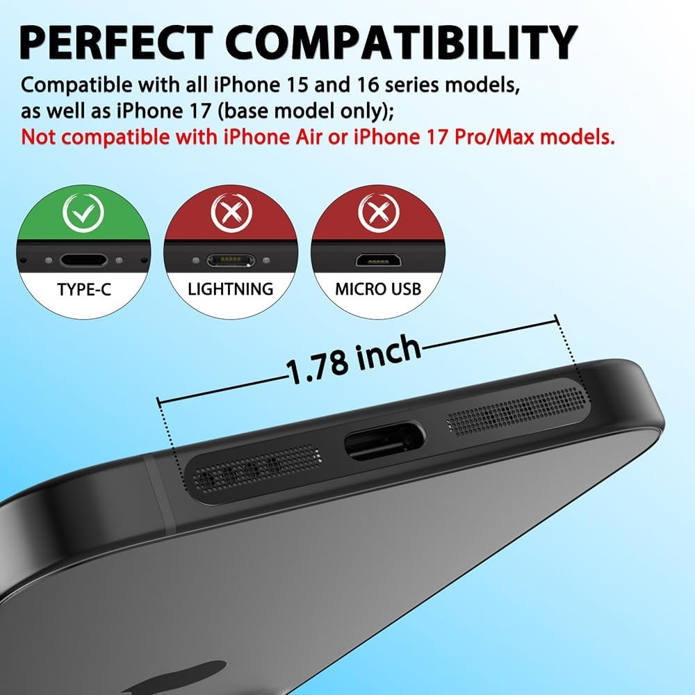 USB C Dust Plug USB C Port Cover, 4 Pack Type C Charging Port Plug Cover with Sp