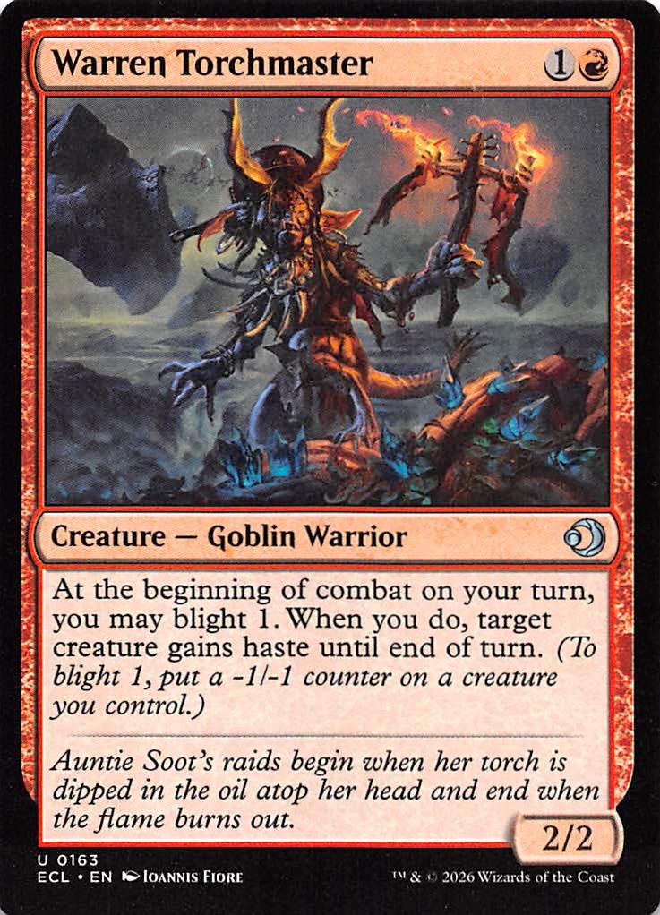 Warren Torchmaster 163 Lorwyn Eclipsed Magic the Gathering