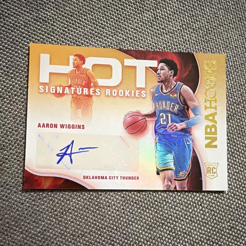 2021-22 Panini NBA Hoops - Hot Signatures Rookies Aaron Wiggins #HSR-AW (AU, RC)