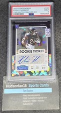 Khalil Herbert 2021 Panini Contenders Rookie Ticket Auto Cracked Ice 18/21 PSA 9